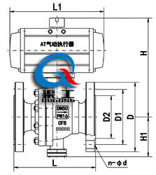 襯氟氣動(dòng)球閥配AT執(zhí)行器 